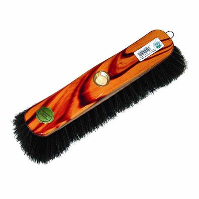 Zimmerbesen Schweifhaar 29 cm lackiert nussbaumfarben