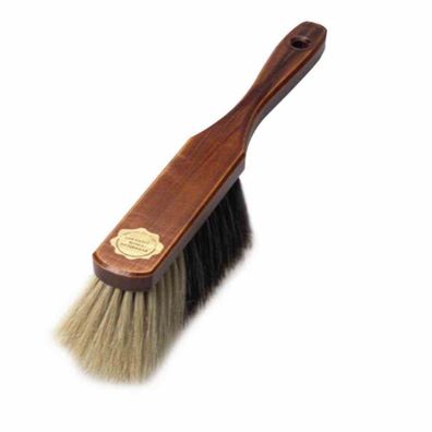 Handfeger Schweifhaar 29 cm lackiert nussbaumfarben