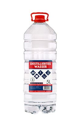 3x 5L 5L Destilliertes Wasser demineralisiert für Haushalt Hobby und Auto