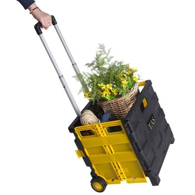 Klappbare Rollbox Einkaufskorb Kofferraumbox Aufbewahrungsbox Rollenbox Trolley