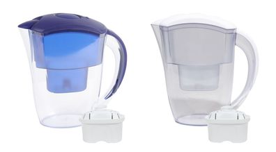 Wasser-Filterkanne mit Filterkartusche 2,4L Wasserfilter Wasserkanne Trinkwasser