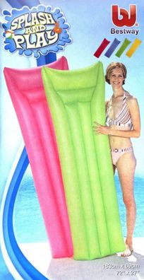 Bestway® Luftmatratze 183x69cm Schwimmmatte Wasserliege Reisebett Camping Zelten