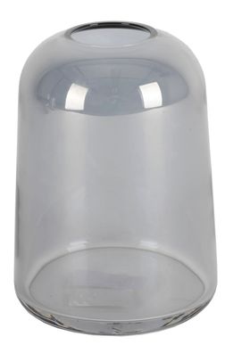 Glasvase grau blau Blumenvase Kugelvase Dekovase Vase Tischdeko Wohnaccessior