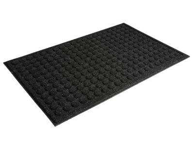 Fußmatte 80x50cm schwarz Fußabtreter Türmatte Vorleger Schmutzfangmatte Fußmatte
