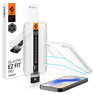 Spigen Glas tR EZ Fit für Google Pixel 10 10 Pro 9 9 Pro transparent Displayschutz
