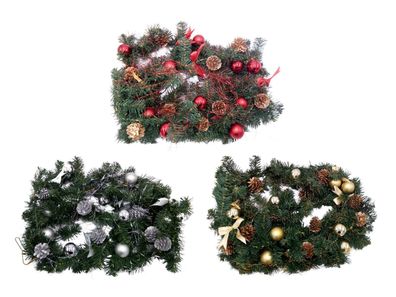 LED Tannengirlande 270cm Weihnachtsdeko Weihnachtsgirlande Girlande Türgirlande