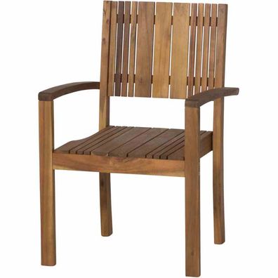 Falun Stapelsessel Gestell und Fläche Akazienholz FSC®-100% natur