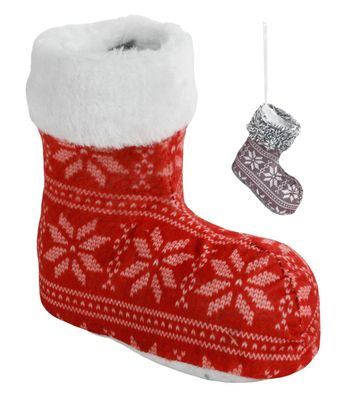 Weihnachtsstiefel Nikolausstiefel Nikolausstrumpf Weihnachtsstrumpf Socke Deko