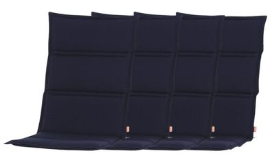 4er-Set Sesselauflage Centauri dunkelblau 110x48x3cm Sitzkissen Stuhlkissen