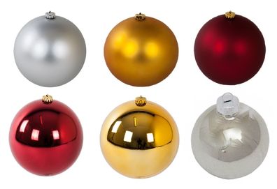 XL Weihnachtsbaumkugel 18 cm Christbaumkugel Dekokugel Fenster Balkon Terrasse