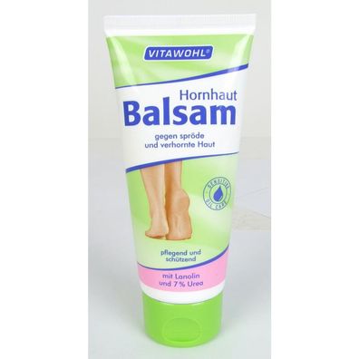 12x Vitawohl Hornhaut Balsam 100ml Fuß Pflegecreme Lotion Schutz Trockene Füße