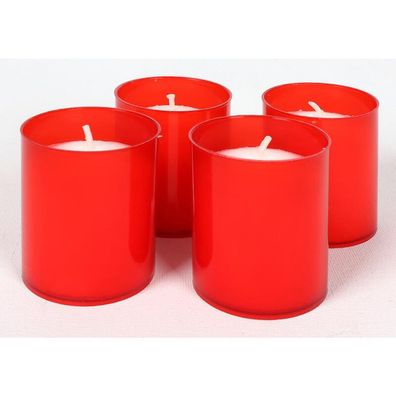 30x Grablichter 4er Stunden Kerzen Leuchte Friedhof Schmuck Dekoration Brenner