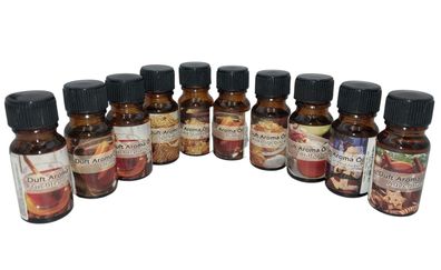 Duftöl 10er-Set Weihnachtsdüfte Aromaöl Raumduftöl Diffuser Raumduft Duftölset