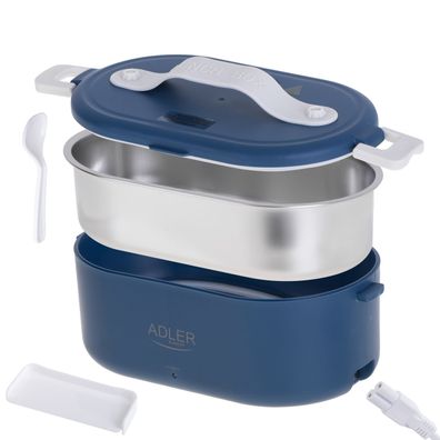 Adler AD 4505 Elektrische Lunchbox 0,8L mit Warmhaltefunktion & Edelstahlbehälter