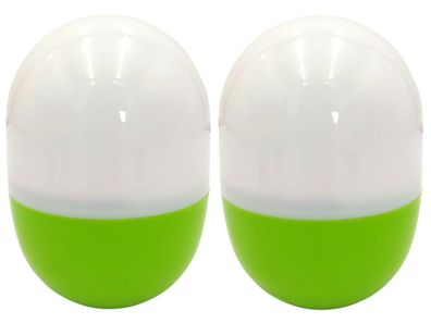 2x Dreh Dir Licht 2.0 Grün 12,5cm Nachtlicht Campinglampe Taschenlampe Leselampe