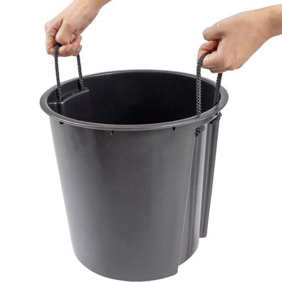 Pflanzgefäß ECO Lens weiß Rillenoptik Ø30cm Blumentopf Pflanztopf Pflanzkübel