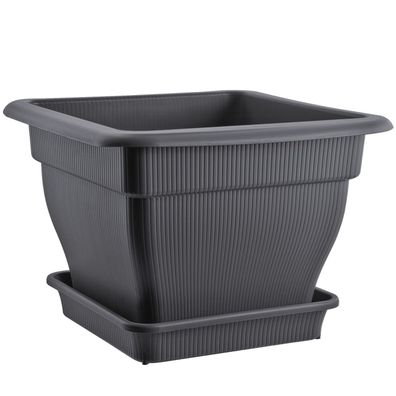 Pflanzkübel Blumentopf 38x38cm Wasserspeicher Pflanztopf Blumenkübel 18 Liter