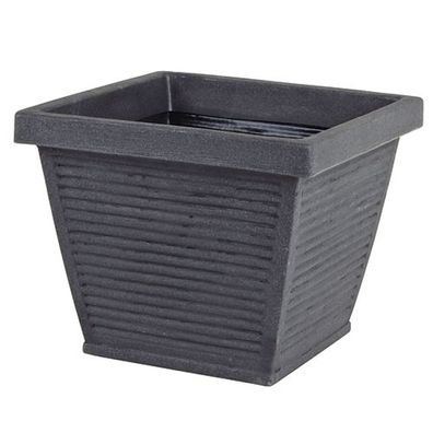 Blumenkübel Perugia 50x50cm anthrazit Pflanzgefäß Pflanzentopf Blumengefäß