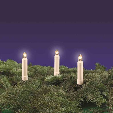 LED-Lichterkette 30er außen Toplampen klar 8 V/0,1 W LED-Toplampen E 10, klar