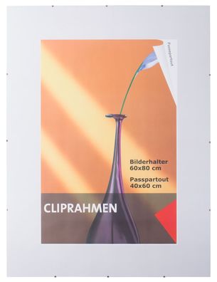 Cliprahmen Bilderrahmen mit Acrylglas 60x80 Rahmenlos Fotorahmen Rahmen