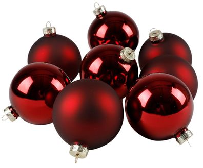 Weihnachtsbaumkugeln 12er-Set rot Christbaumkugel Baumschmuck 4cm Weihnachtsdeko