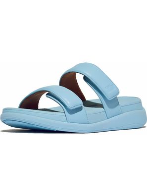FitFlop Damen Sandalen F-Mode GO Adjustable Flatform Two-Bar Slides IW2