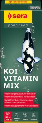 Sera Koi Vitamin Mix 100ml - Vitaminergänzung für Fischfutter Gartenteich Teich