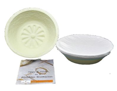 Gärkorb Gärkörbchen Bodenmuster Sonne mit Bezug für 1 kg Brote