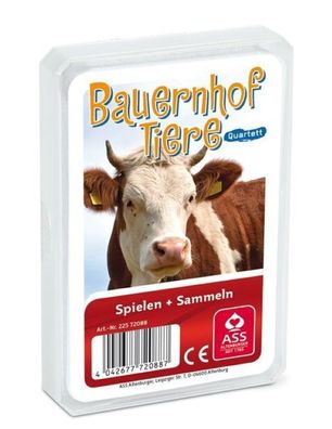 Top Ass - Bauernhof Tiere - Kartenspiel - Trumpf und Quartett