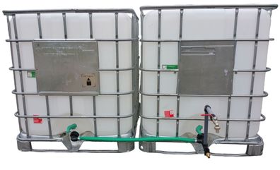 2-fach IBC Verbinder Regentonnenverbinder Tankverbinder mit Schwanenhals DN 50