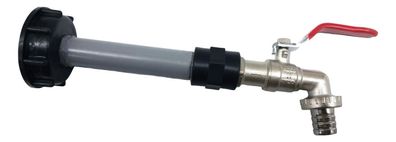 300 mm IBC Auslaufverlängerung 3/4" Kugelauslaufhahn DN 50 IBC Adapter