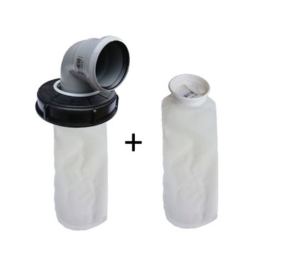 IBC Regenwasserfilter DN 150 HT Bogen NW 70 89° + 1 Filter
