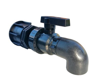 FN-Technik Auslaufhahn in 1 Zoll mit IBC Adapter DN 50