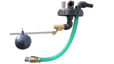 IBC Deckel DN 150 mit 1 1/4 Zoll Überfüllsicherung & Saugschlauch mit Pumpenanschluss