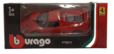 Bburago 18-56110 - Ferrari Race & Play: Modellauto F50, 1:64