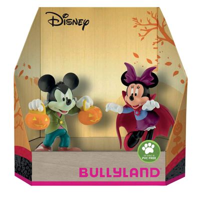 Mickey & Minnie Mouse im Halloweenkostüm - Spielfiguren-Set