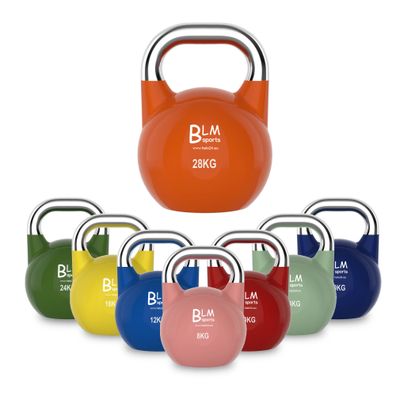 Kettlebell Schwunghantel Kugelhantel Rundgewicht Competition Metall B 8-28 kg