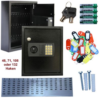 Schlüsseltresor Schlüsselkasten Tresor Schlüssel Safe 48-132 Haken elektronik K