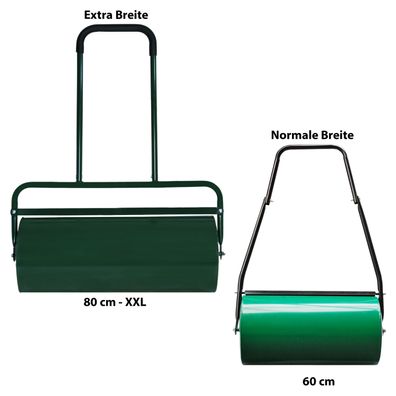 Rasenwalze Handwalze Gartenwalze Bodenwalze Walze Gartenrolle Metall 60 / 80 cm