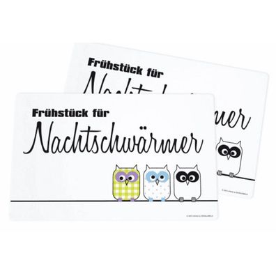 Platzset - Eule Nachtschwärmer - 2er Set 43x29cm