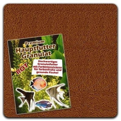 Aquaristik-Paradies Hauptfuttergranulat "ROT" 500 g (ca. 1.000 ml)