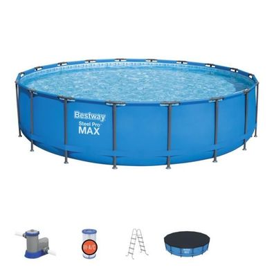 Bestway Swimmingpool Pool Gartenpool Schwimmbad Pumpe Set 549x122 cm 56462