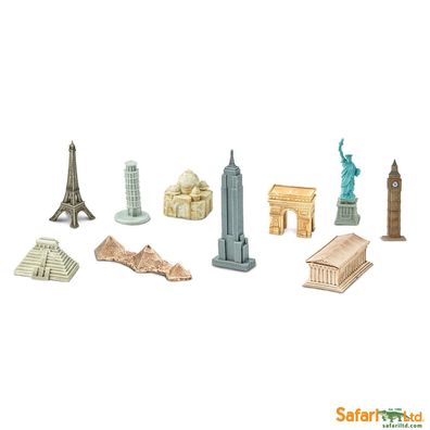 Safari 679604 Toobs Sehenswürdigkeiten Welt Miniatur Figuren Set