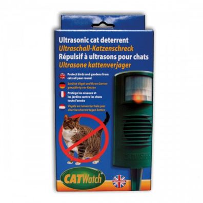Ultraschall Katzenschreck - vertreibt die Katze wirkungsvoll und tierfreundlich