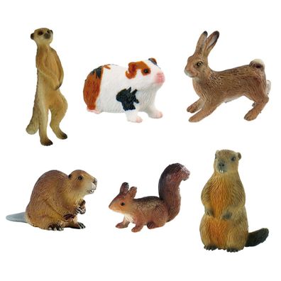 Waldtiere - 6-teiliges Spielfiguren Set