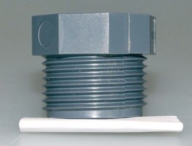 Gewindestopfen, 1/2“ AG aus PVC