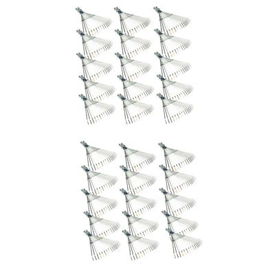 Polar 30 Stück 2504 verzinkter Laubbesen Fächerbesen Rasenbesen 35cm B-Ware