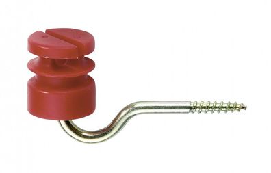 100er Pack Schlitzisolator rot, 5,3mm Stütze,