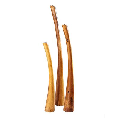 Teelichthalter VELA ca. H100cm Natural Suar Holz Kerzenhalter Teelichtständer