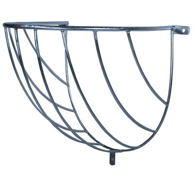 Heuraufe Futterraufe Wand Weide Raufe Metall Gitter silber 70 x 52 x 61 cm SF12